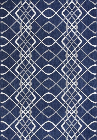 Dynamic Rugs VILLA 1643-510 Navy and Ivory